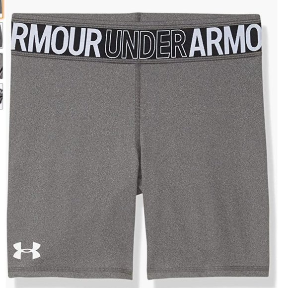 Under Armour Other - NWT Under Armour Girls HeatGear Heather gray Bike Shorts size Youth XL